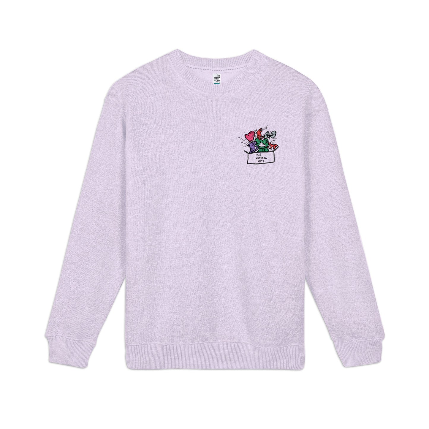 Thankful for a friend. - Cozy Embroidered Nantucket Sweatshirt, Unisex Crewneck from OurNaturalState.