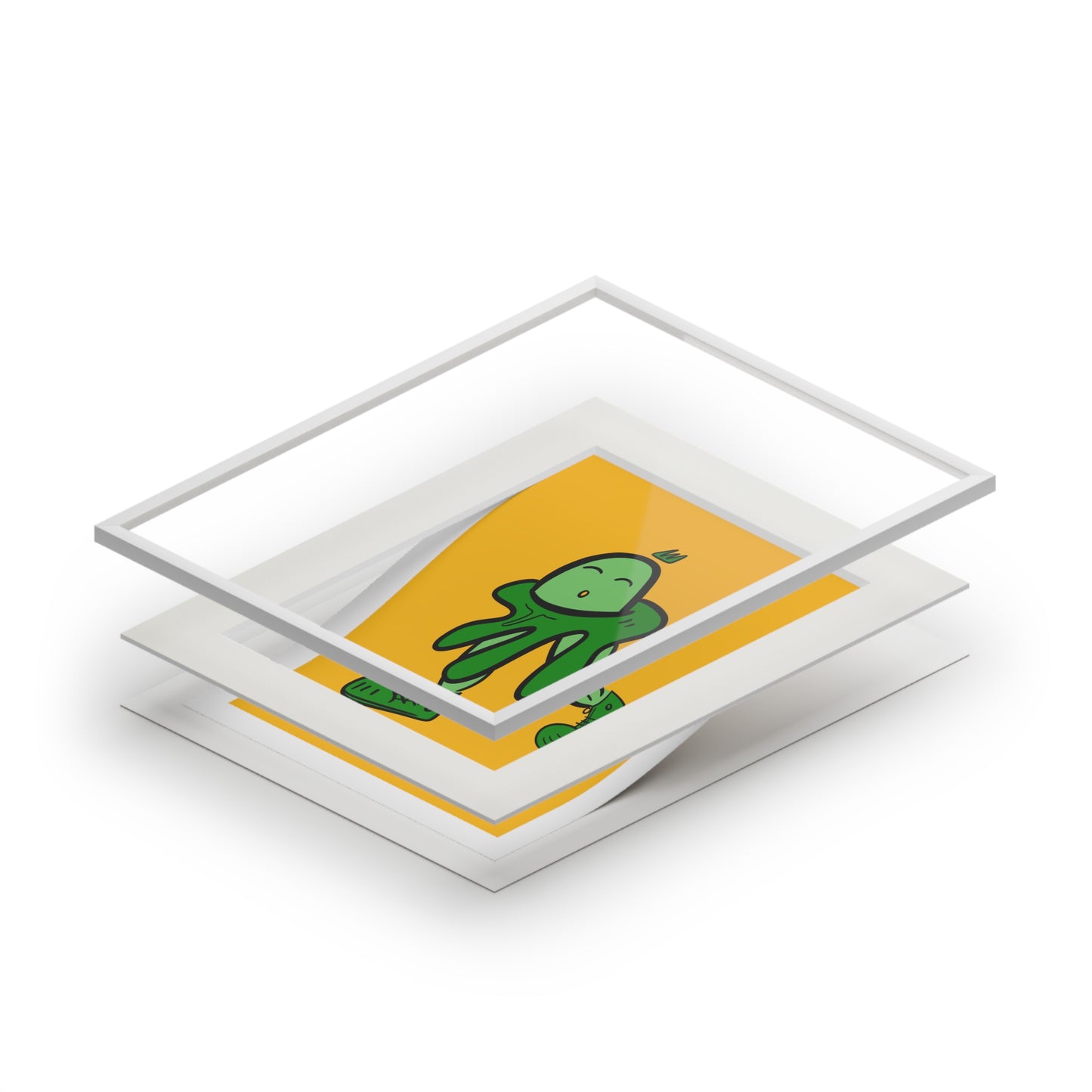 Smooth egg - digital copy print with frame from OurNaturalState.