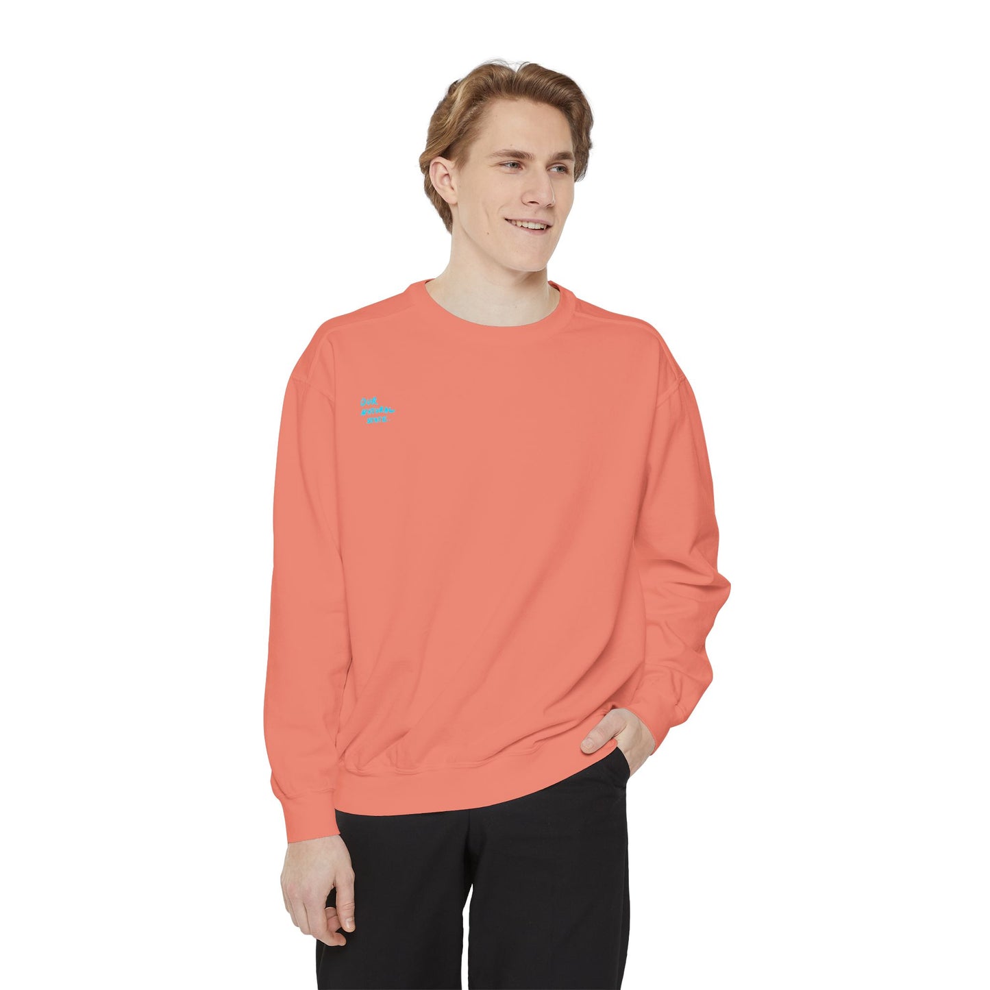 Stop Playing the Same Character All the Time - Neon Script Crewneck sweatshirt from OurNaturalState.