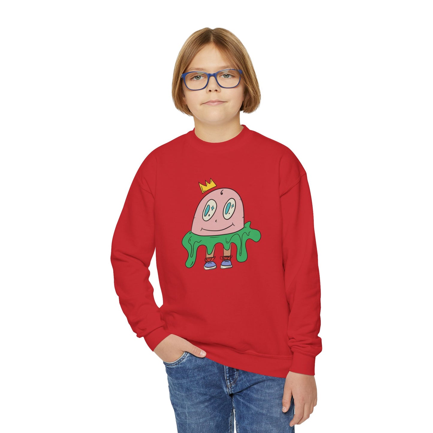 Slimer, Youth Crewneck Sweatshirt from OurNaturalState.