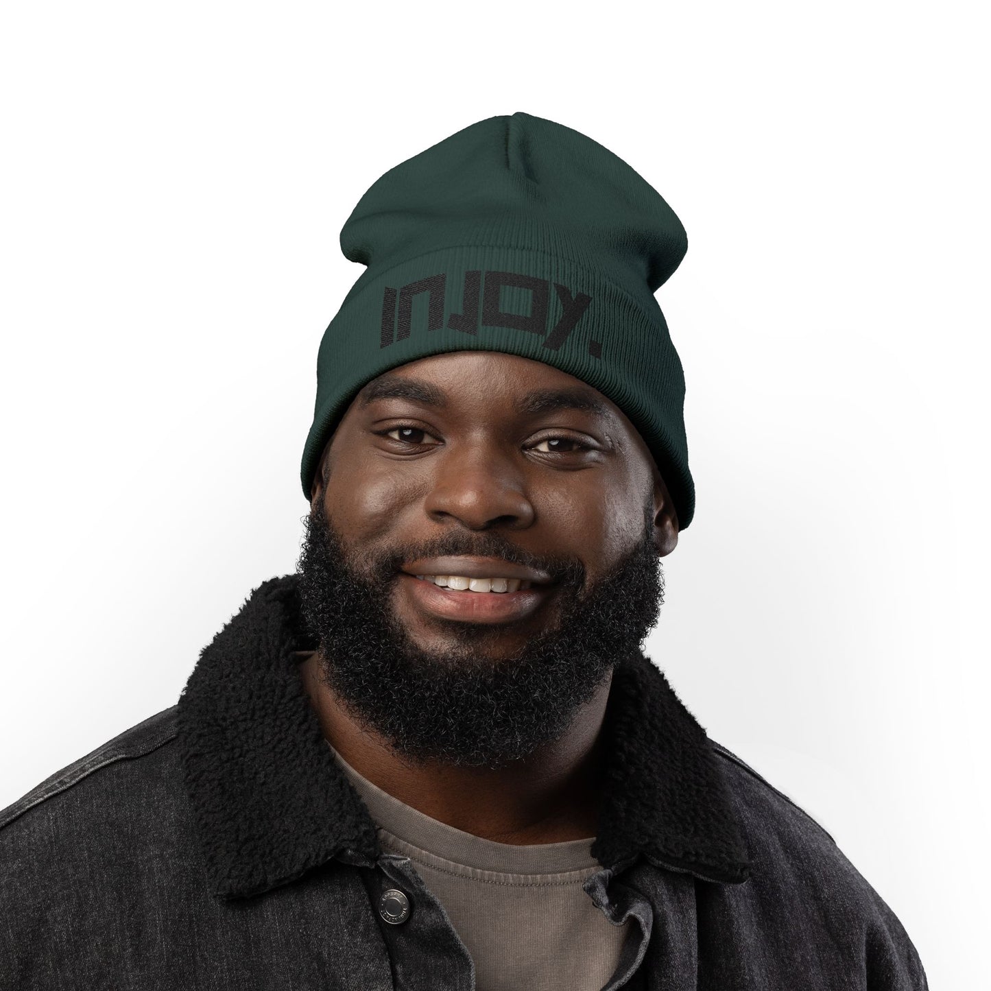 INJOY. - Embroidered Knit Beanie Cozy Beanie from OurNaturalState.