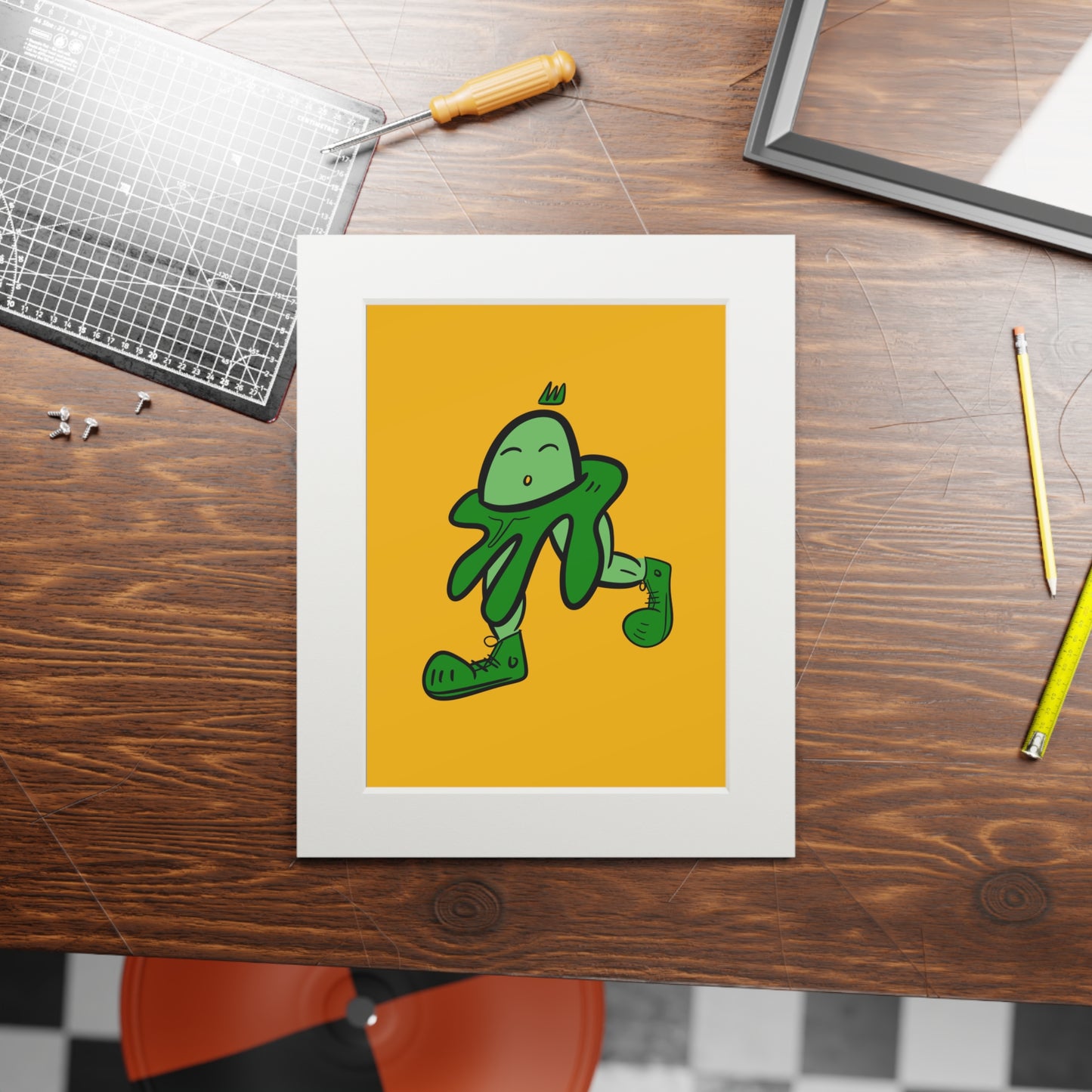 Smooth egg - digital copy print with frame from OurNaturalState.