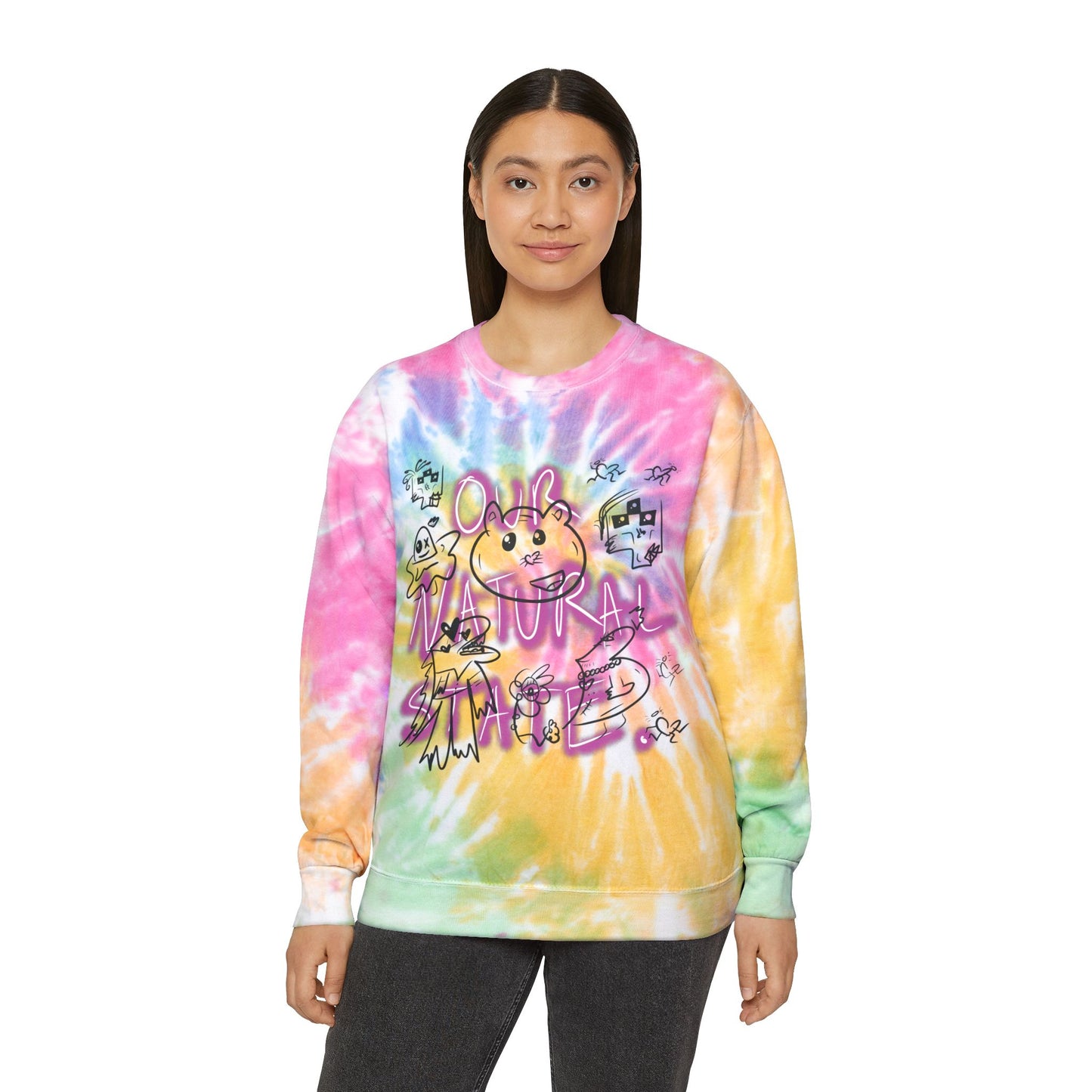 Fans only, Unisex Tie-Dye Sweatshirt from OurNaturalState