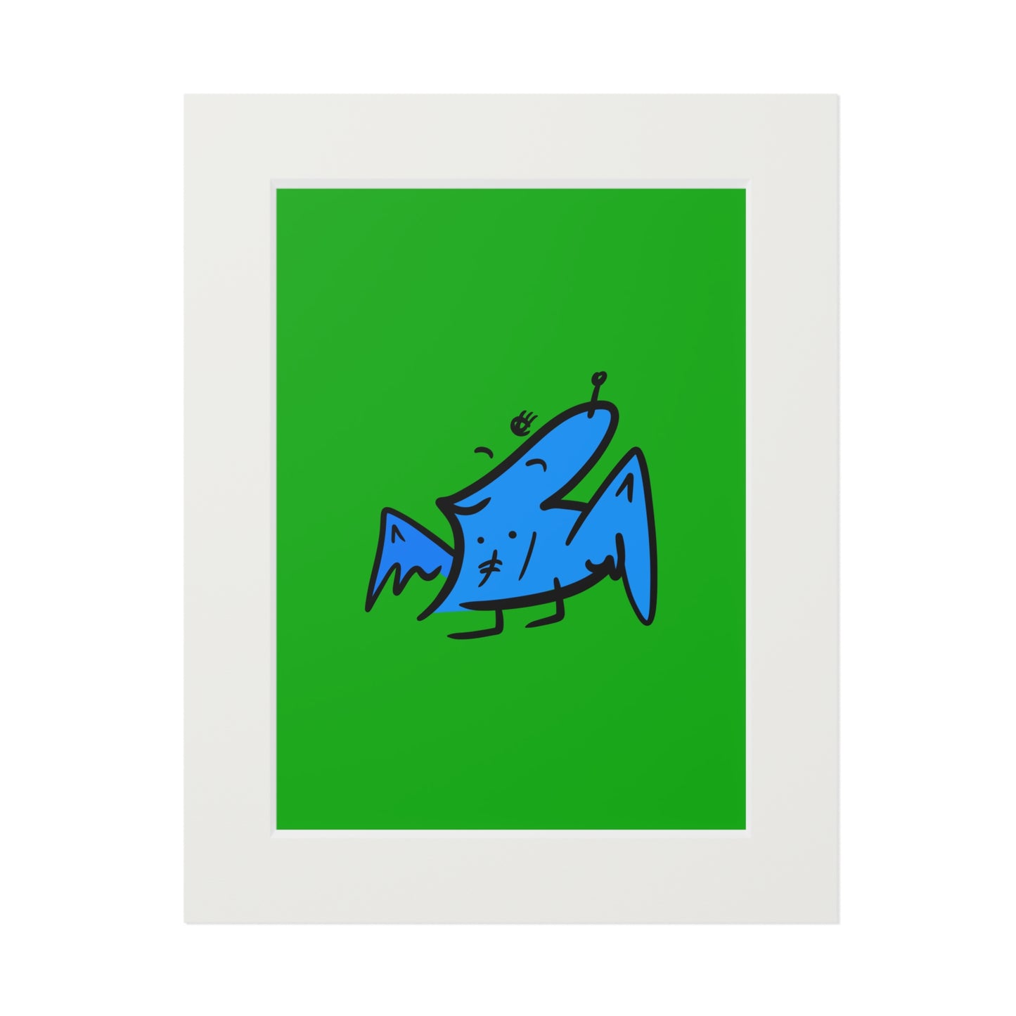 Smooth bird print - digital copy print with frame from OurNaturalState.